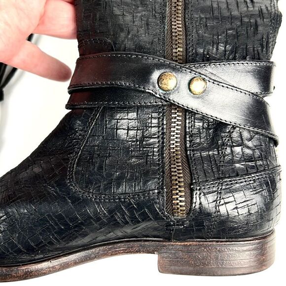 UGG Collection Nicoletta Scored Over-the-Knee Black Leather Boot size 6 1/2 - Picture 6 of 16